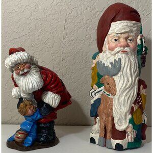 Hand Painted Santa Claus Philippines Santa Claus Folk Art Reindeer Elf Christmas